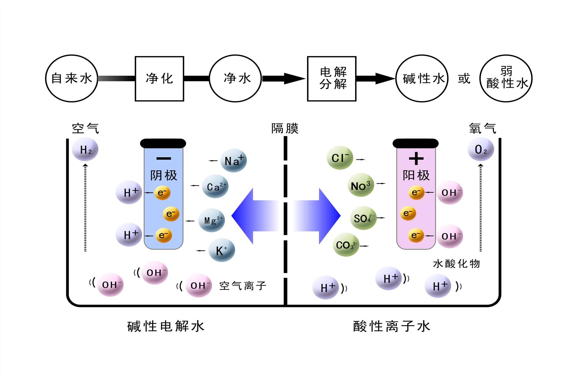 氫氣電解水反應